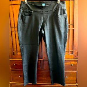 Like new black Jag pull on straight leg jeans size 22w.